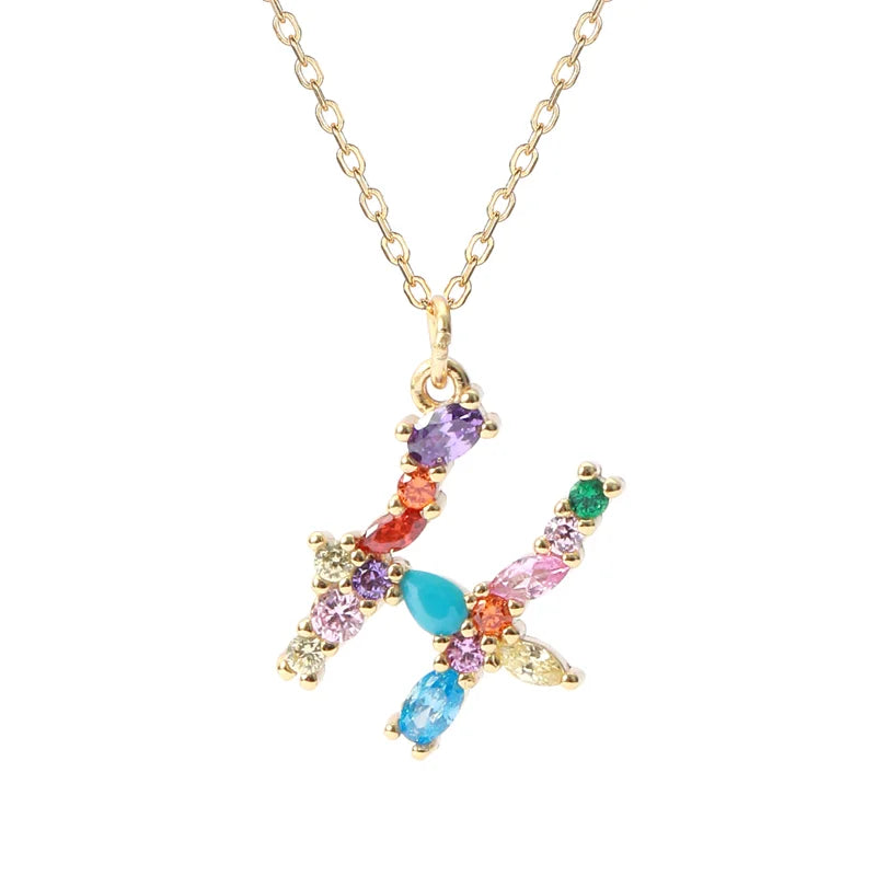 Initial Letter H Necklace – Personalized Sterling Silver Charm Pendant for Her, Mom – Birthday, Mother's Day Gift Jewelry