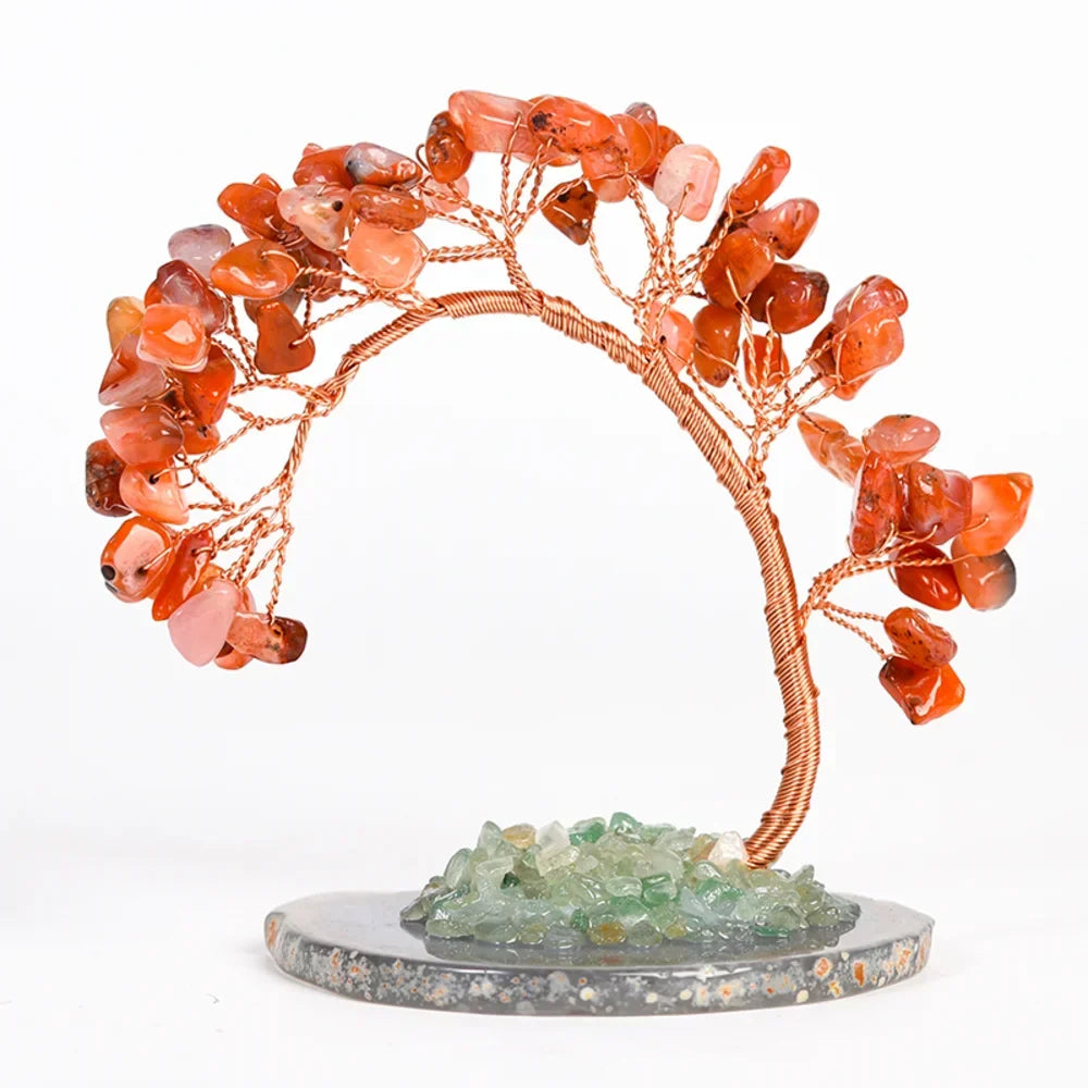 Red Onyx Crystal Tree