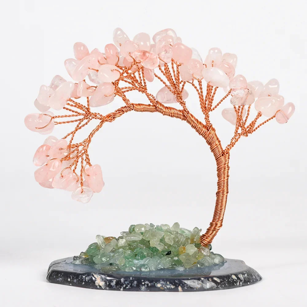 Rose Quartz Crystal Tree