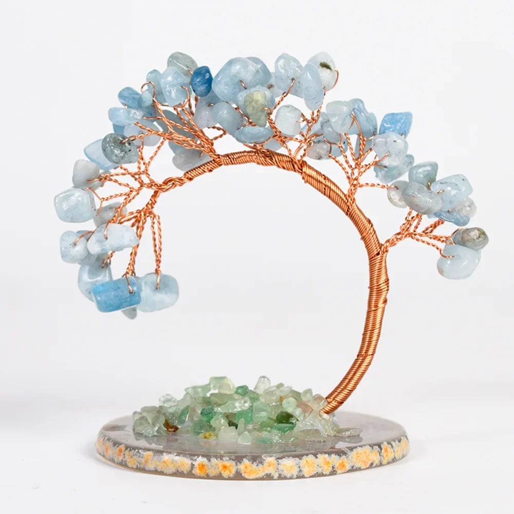 Aquamarine Crystal Tree