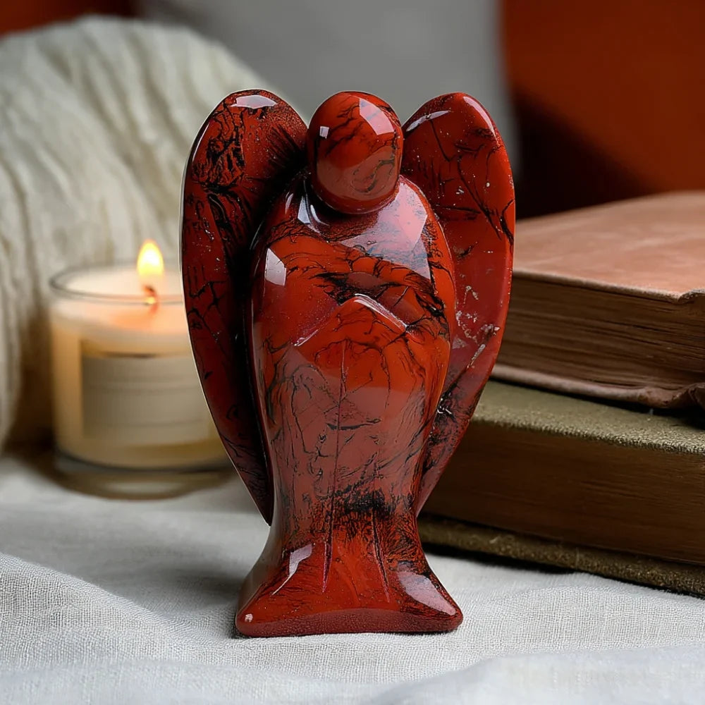 Red Jasper Angel - Grounded Strength